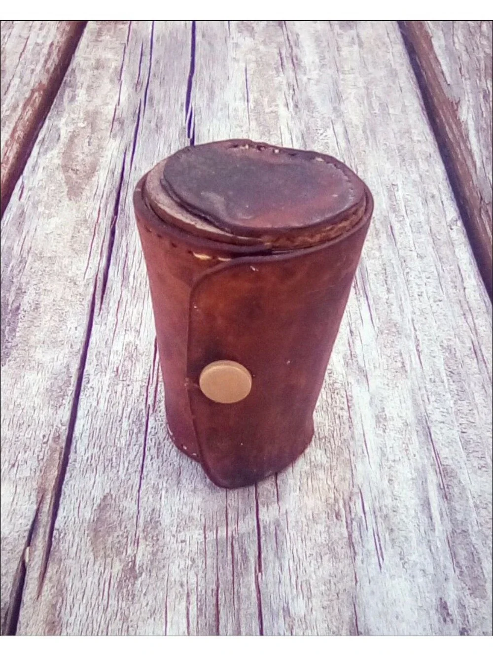 Vintage German Nesting Shot Glasses Set of 4 Leather Travel Case MCM Barware